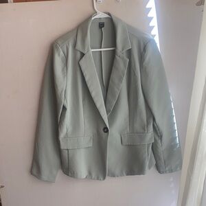 SHEIN Light Green Women's Blazer